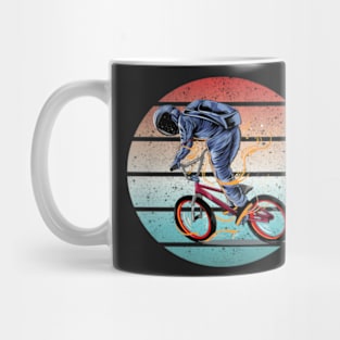 astronaut riding bmx - vector illustration art work Mug